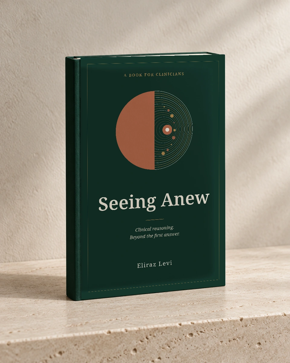 Realistic design mockup of Seeing Anew